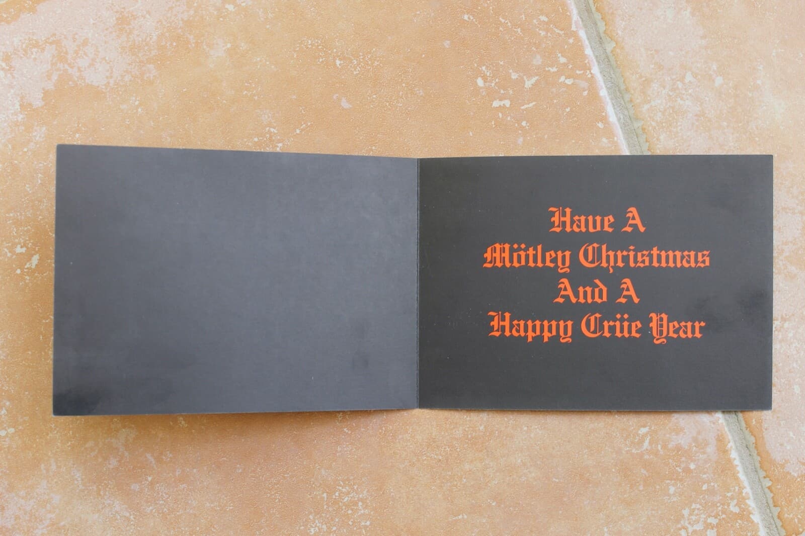 Motley Crue Shout At The Devil 1984 Christmas Card w/ Cocaine Sixx Mars Lee Neil 4