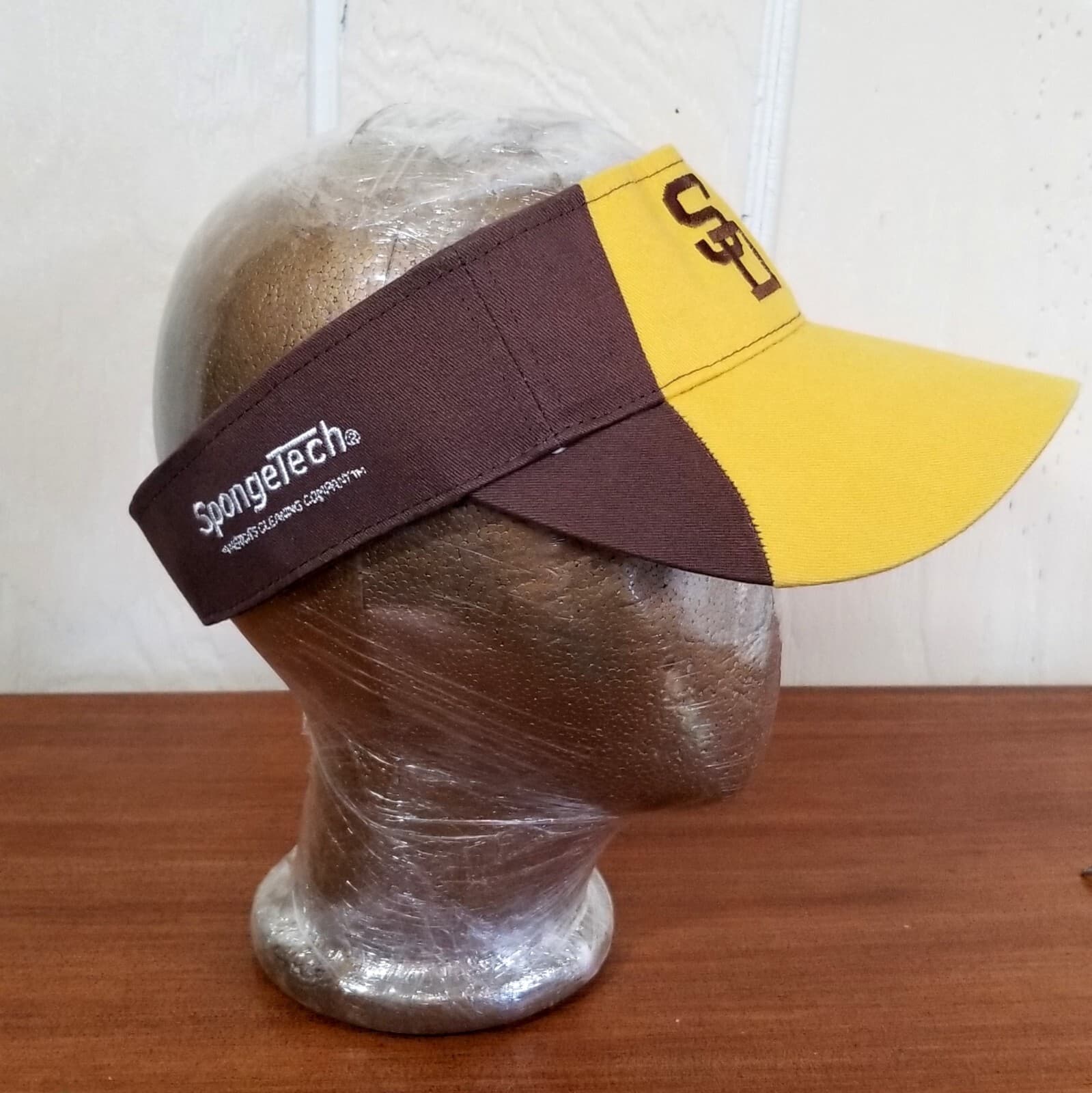 Padres San Diego Vintage Brown Gold Visor Hat Cap Signed MARK KOTSAY *Note 4