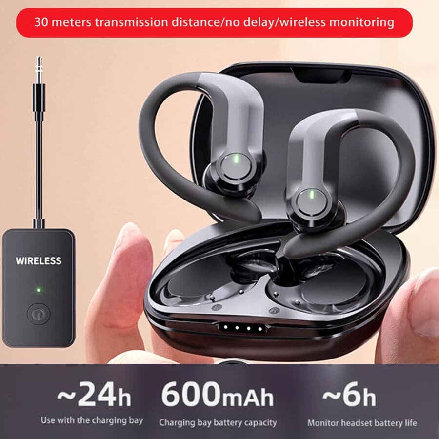 Wireless 2.4G In Ear-Monitor System Live Stage Monitoring Stereo HIFI Earphones.