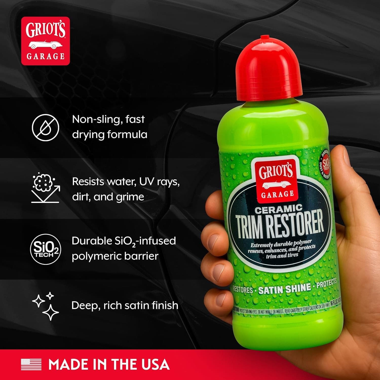 Griot's Garage Ceramic Trim Restorer for Car Detailing, Ceramic-Infused Coating  3
