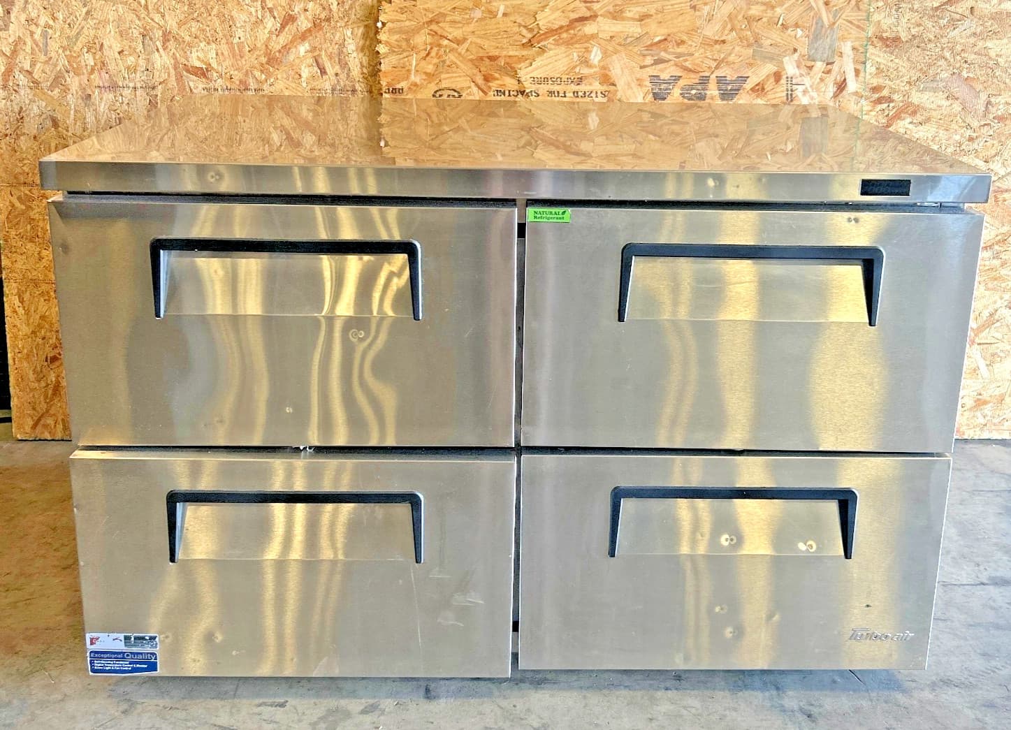 2023 Turbo Air TUR-48SD-D4-N Super Deluxe 48" 4Drawers Undercounter Refrigerator 4