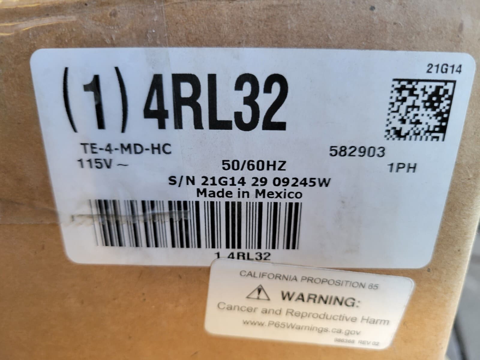 Little Giant 582903 TE-4-MD-HC Pump 1/10 Hp Pps Magnetic 115V 1" 5