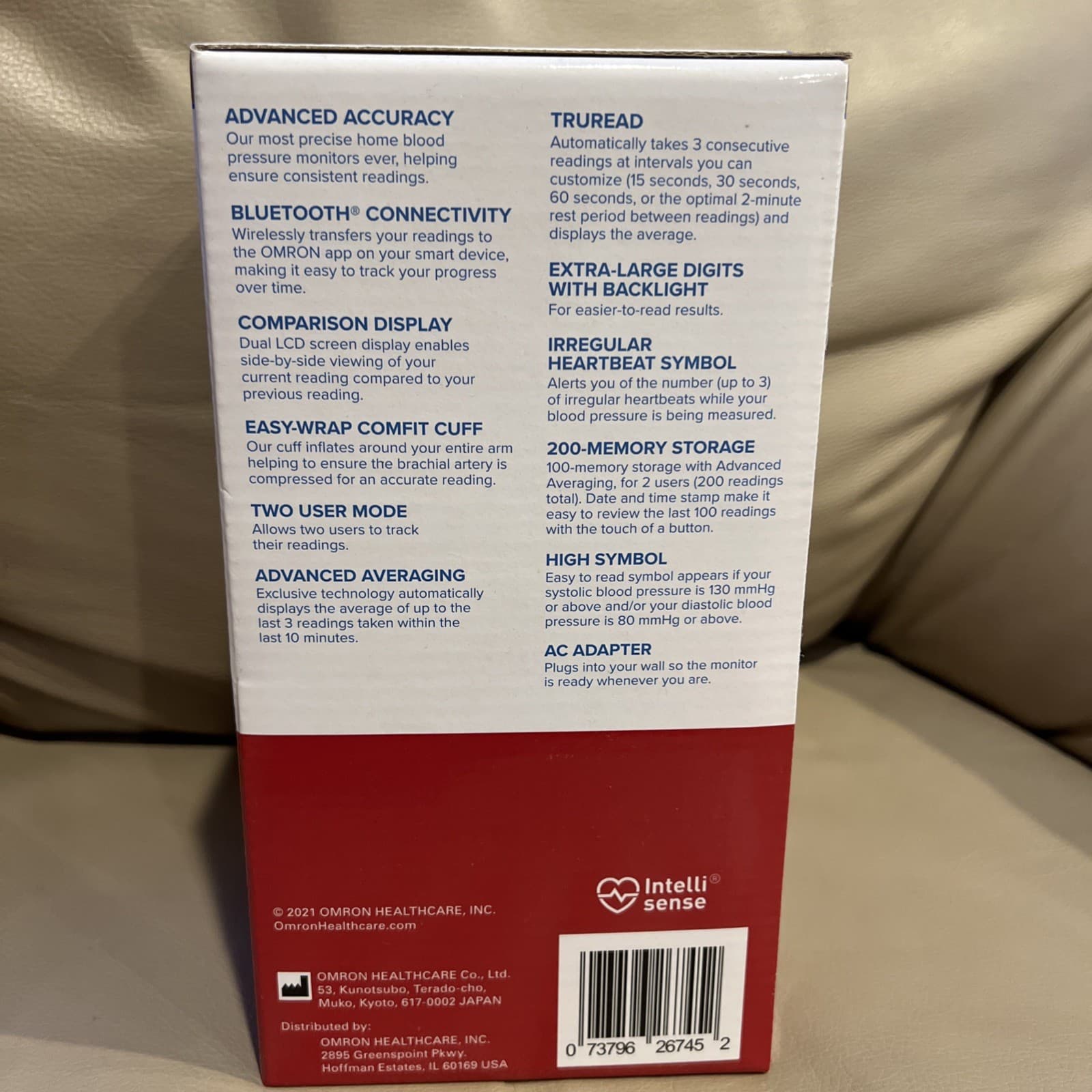 Authentic OMRON Blood Pressure Monitor 10 Series Upper Arm Brand New In Box 2