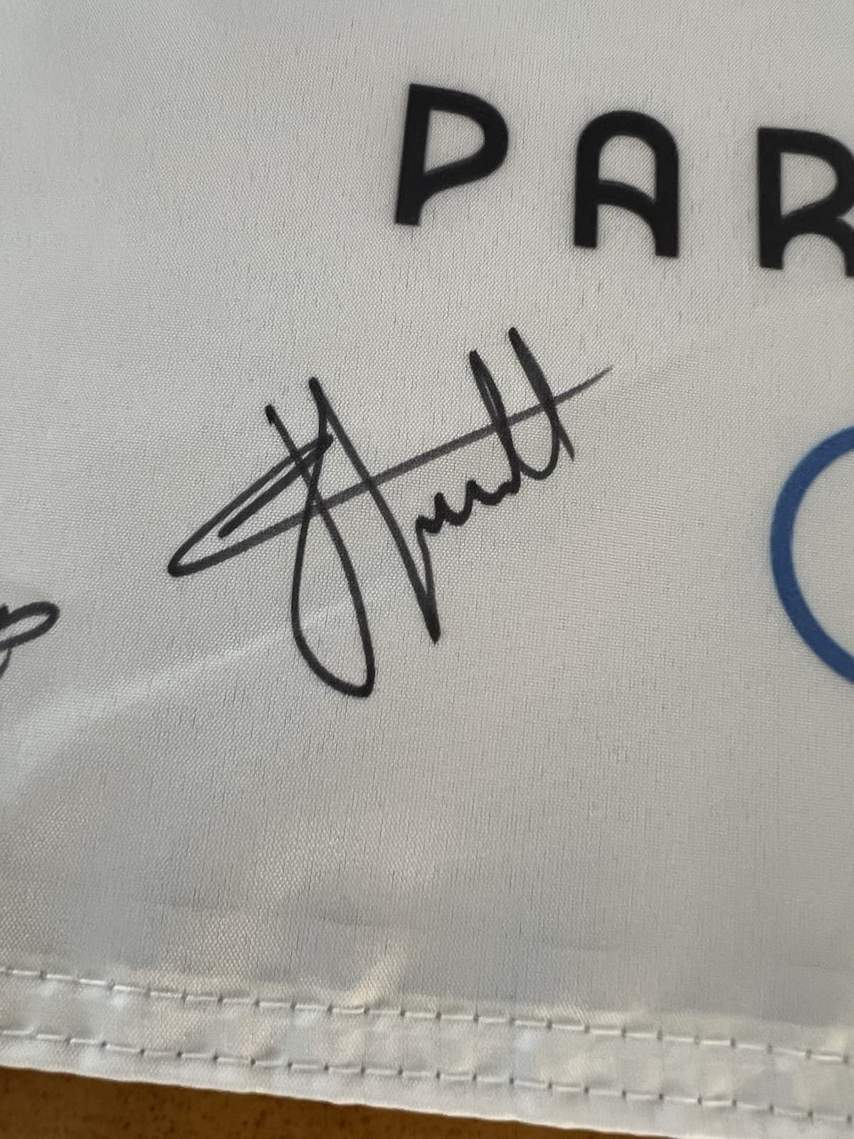 LYDIA KO ESTHER HENSELEIT LIN XIYU SIGNED 2024 PARIS OLYMPICS GOLF PIN FLAG 3