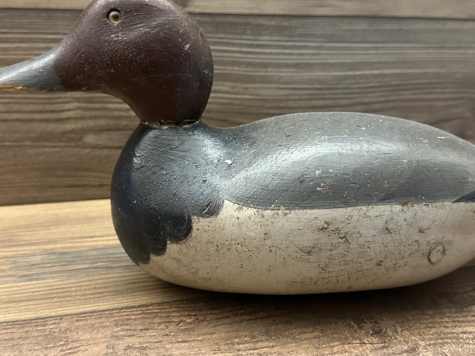 Antique Vintage Wood Duck Decoy **MASON** Redhead Drake --- Standard 3