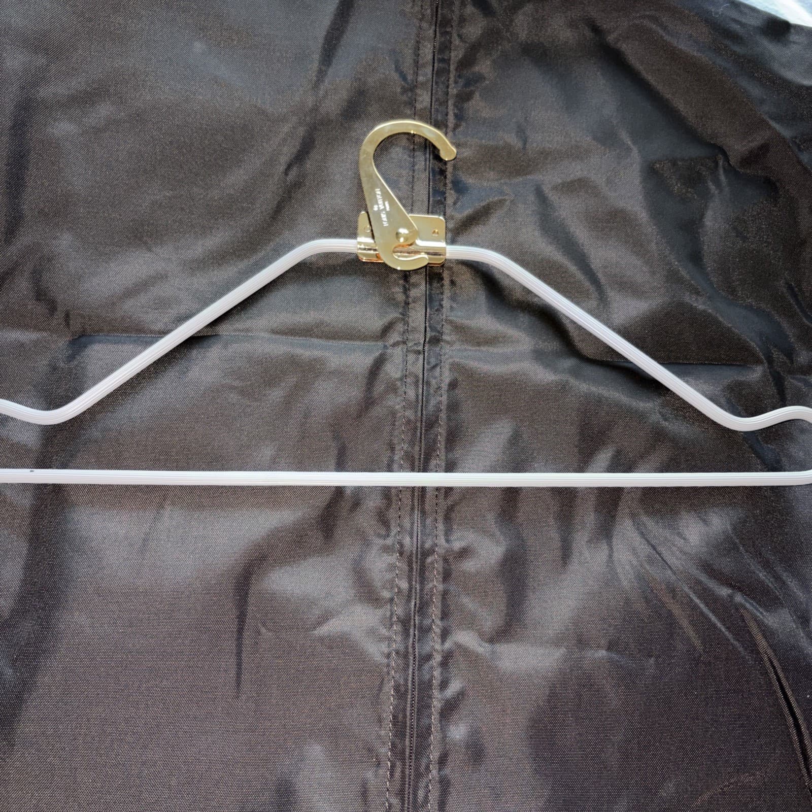 Authentic Louis Vuitton Nylon Garment Cover Bag with Gold Tone Hanger EUC 3