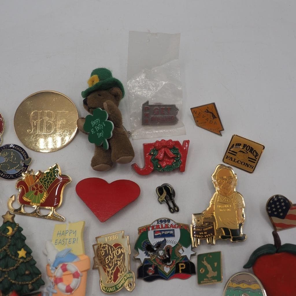 Lot of 50 Vintage & Modern Pins Pinback 3