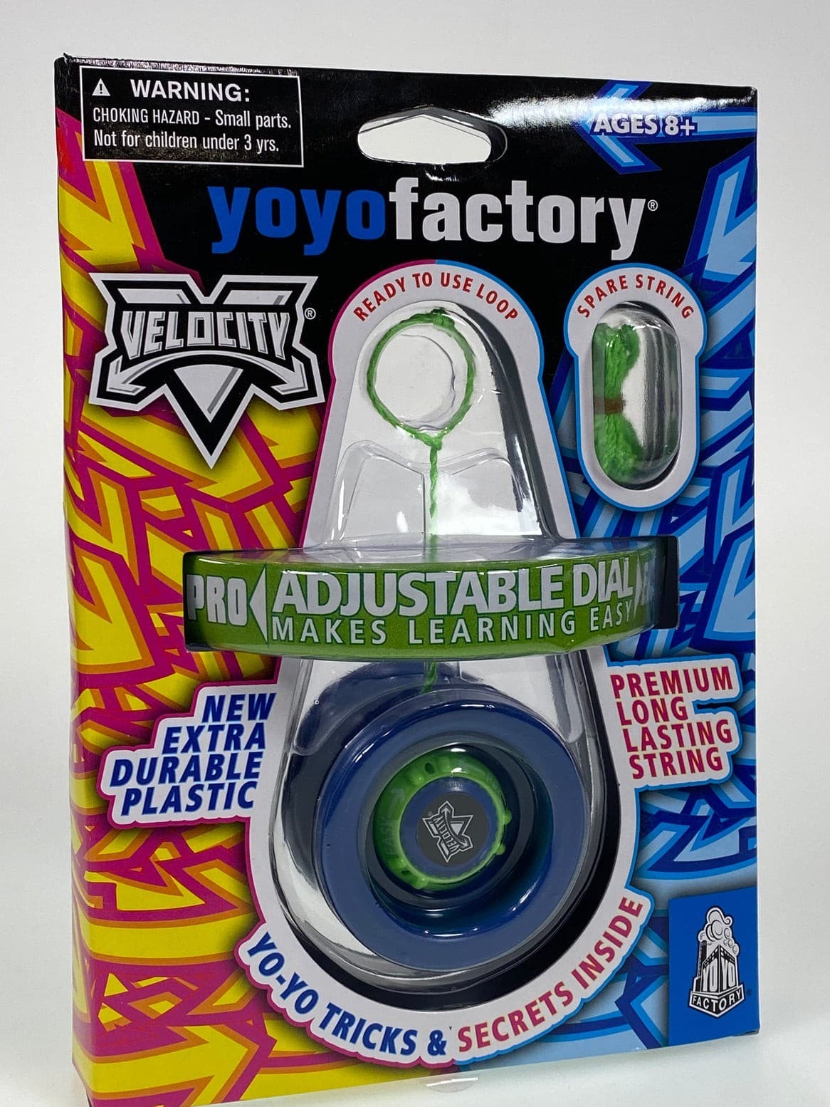 YoYoFactory Velocity Yo-Yo - Adjustable Response! - Blue
