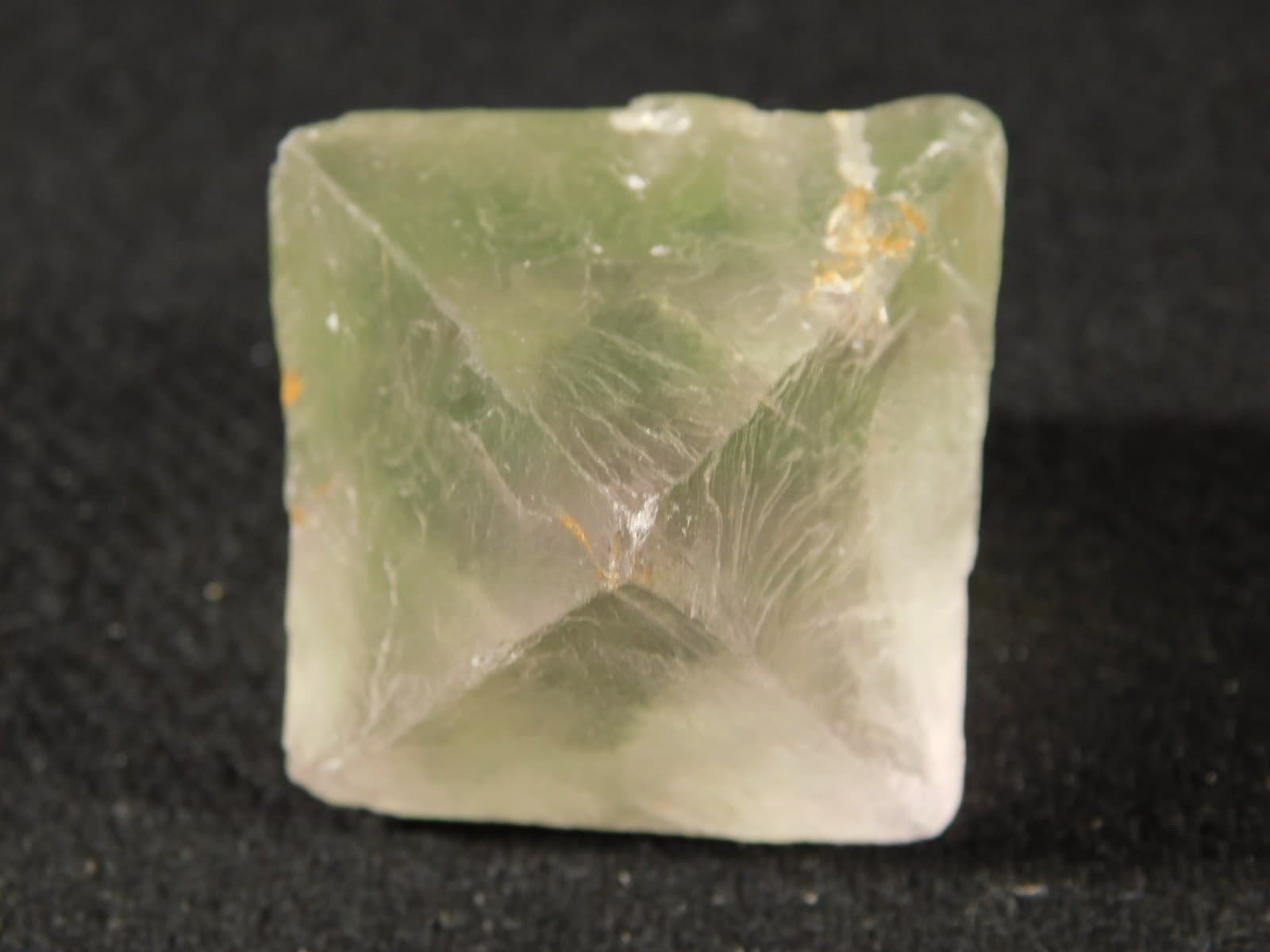 Larger! Semi Translucent! FLUORESCENT FLUORITE Octahedron CRYSTAL 71.6gr 5