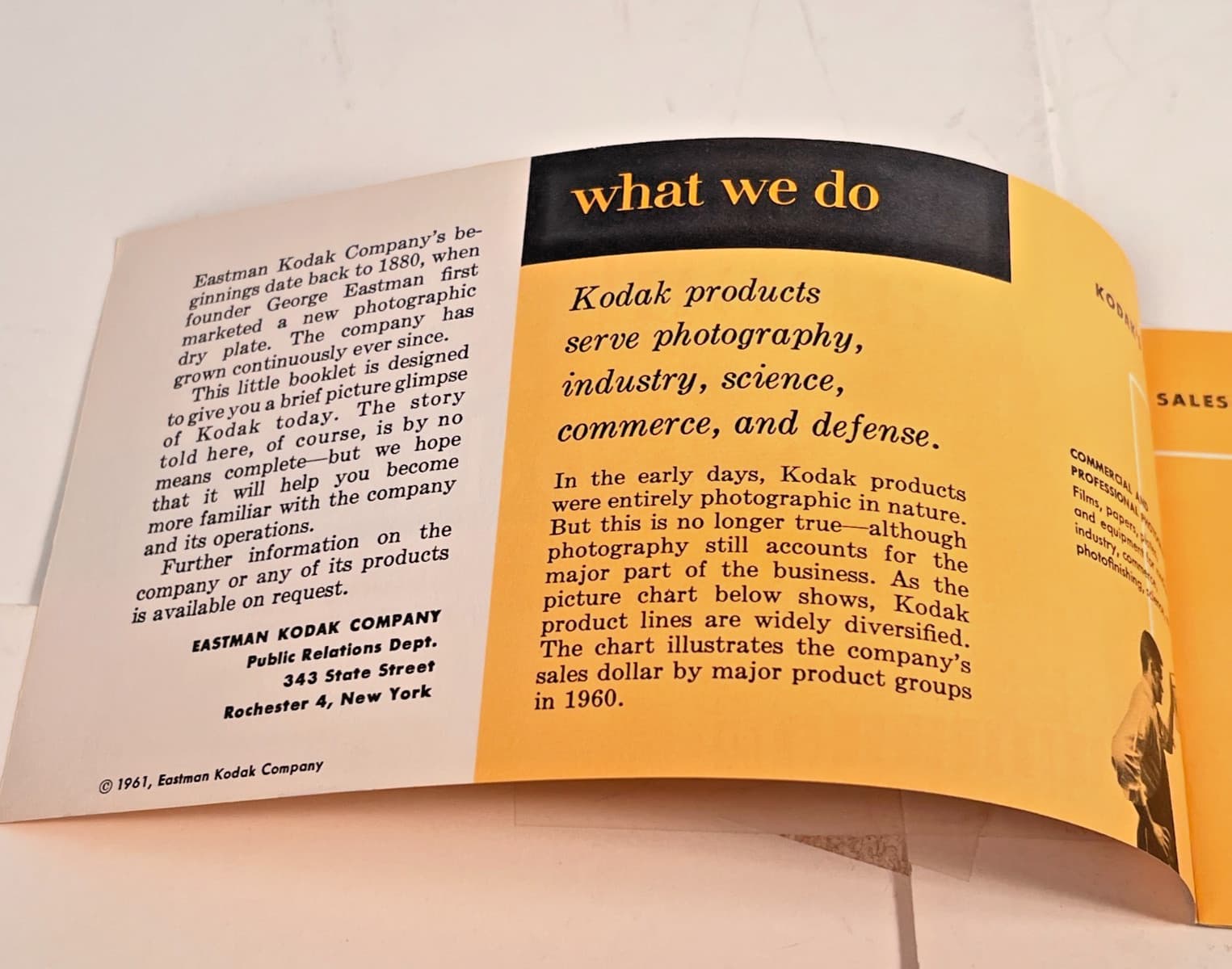 Vintage About Kodak a thumbnail portrait of Eastman kodak Co Pamphlet 2