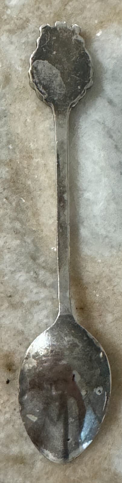 VTG LIECHTENSTEIN Enamel Crest Royalty Germany Silverplate Souvenir Spoon 4