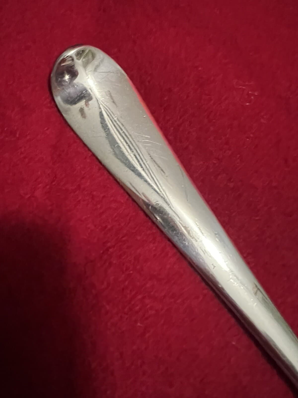 C.1761 Georgian Sterling Silver Crested Hanoverian Soup Ladle Alexander Johnston 2