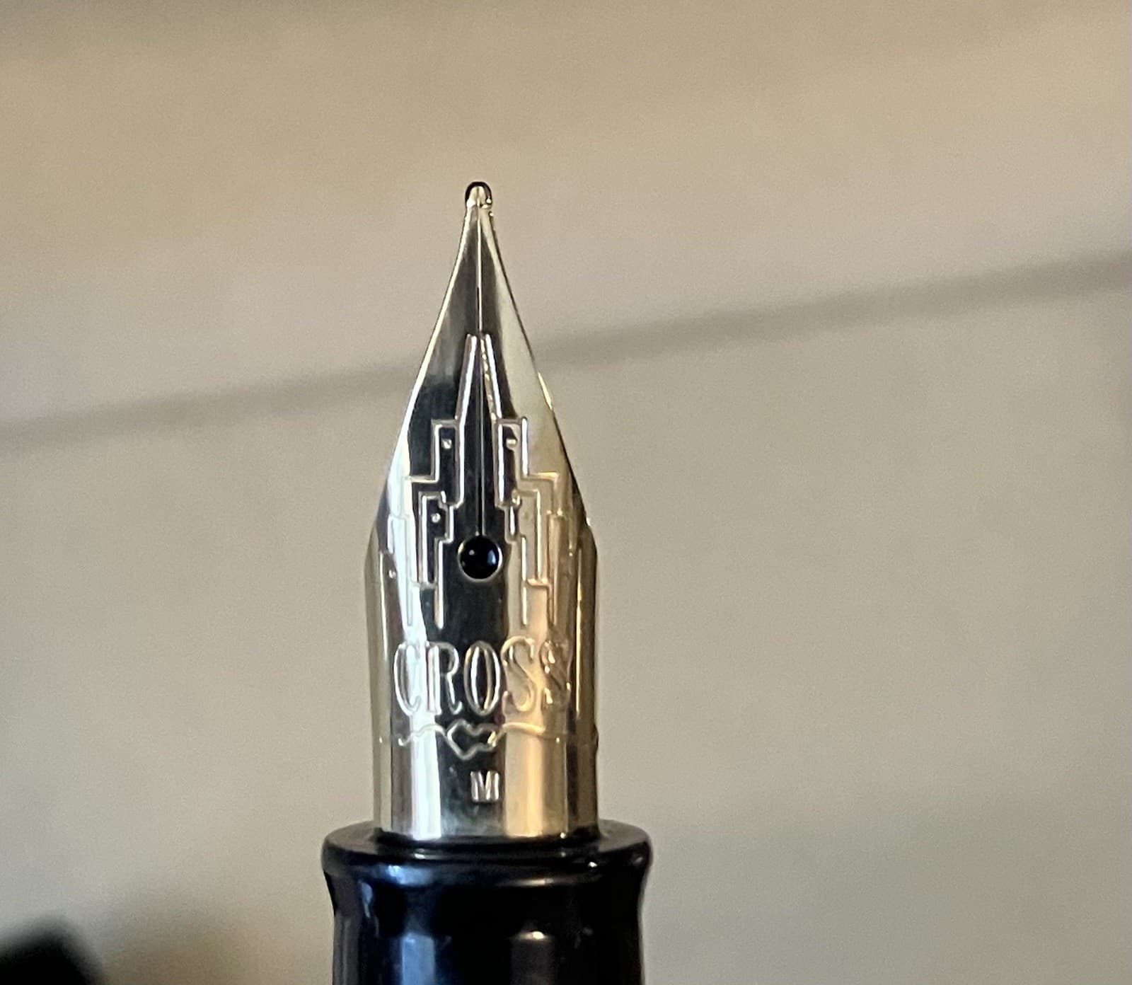 Cross ~ Metropolis ~ Black Lacquer & Gold Plate ~ Fountain Pen ~ M Nib 2