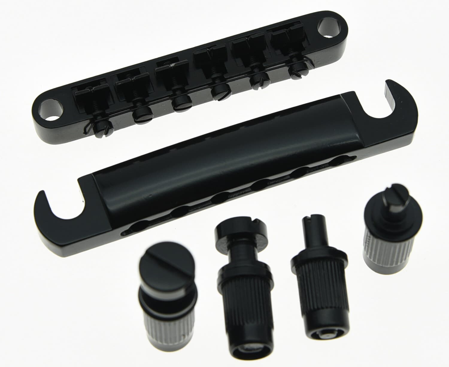 Black LP Guitar Tune-o-matic Bridge with Tailpiece fits Les Paul 4