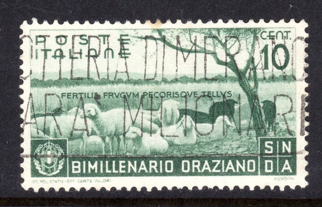 Italy Scott # 359 VF Used 1936 10 C 2,000th Ann Birth Horatio Flaccus #2