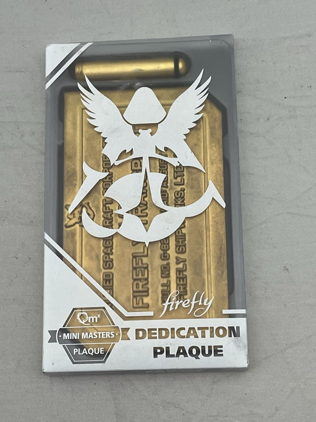 Firefly Transport Dedication Plaque QMx Mini Masters Metal Plaque 2016 See Pics 2