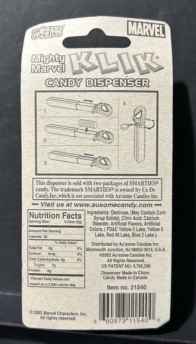 Incredible Hulk - Marvel - Klik Candy Dispenser - Au’Some - 2003 2