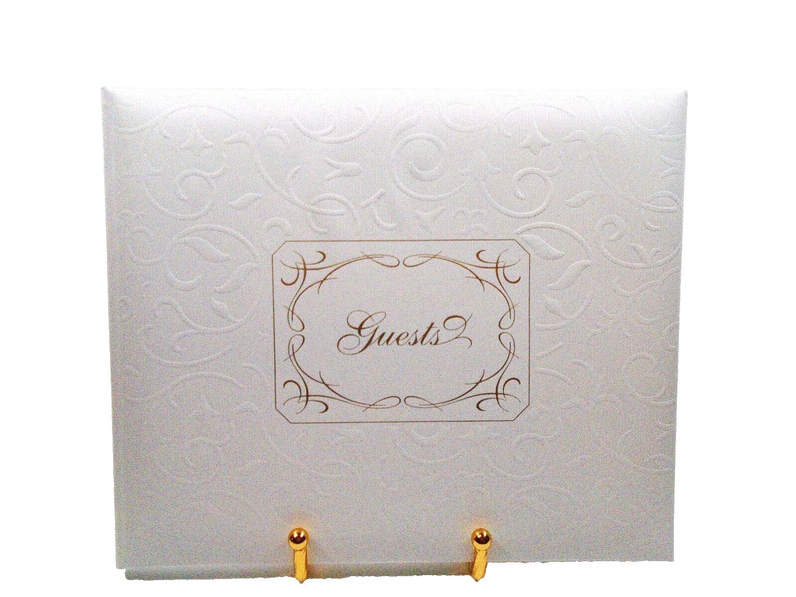 NIB All Occassion Guest Book White 14 Pages Front & Back Events Parties Weddings 2