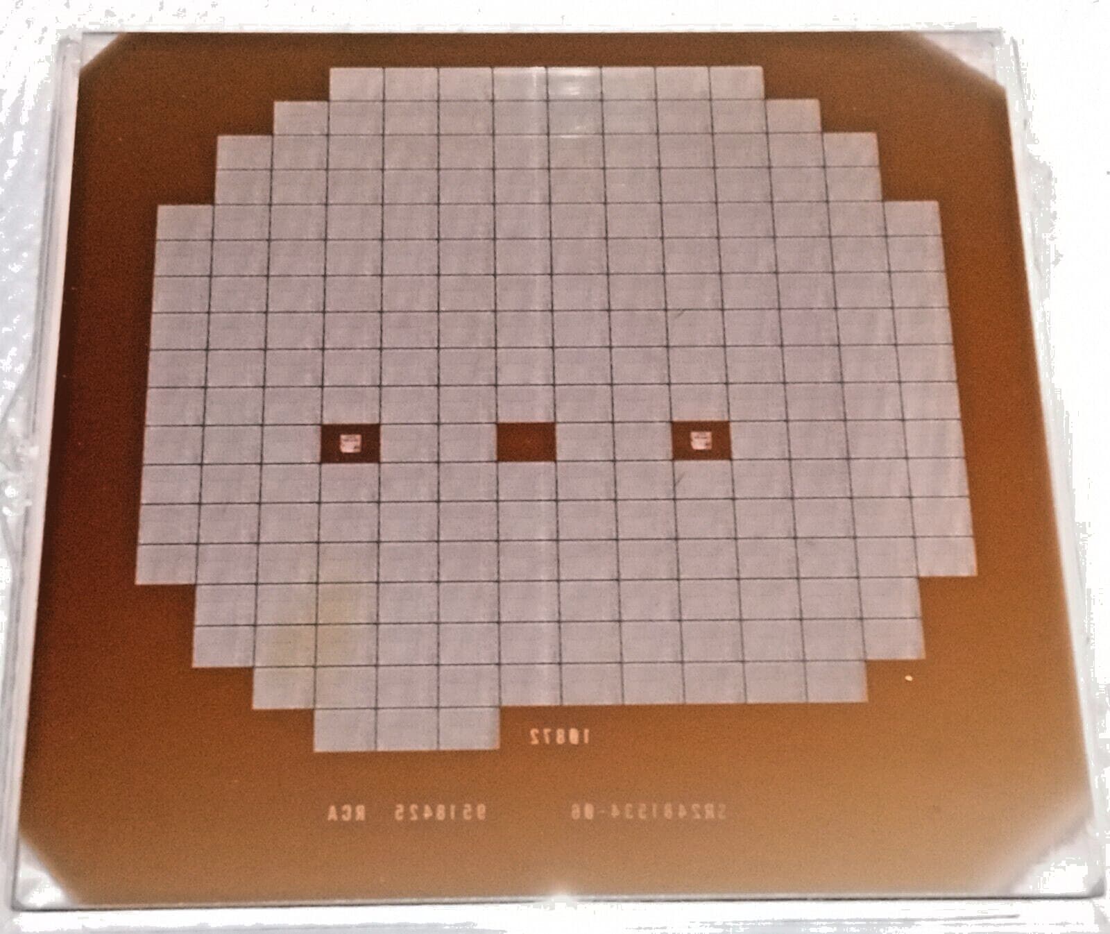 Historical Semiconductor Mask Early CMOS VLSI Device RCA 3" 1970s Rare Vintage 6