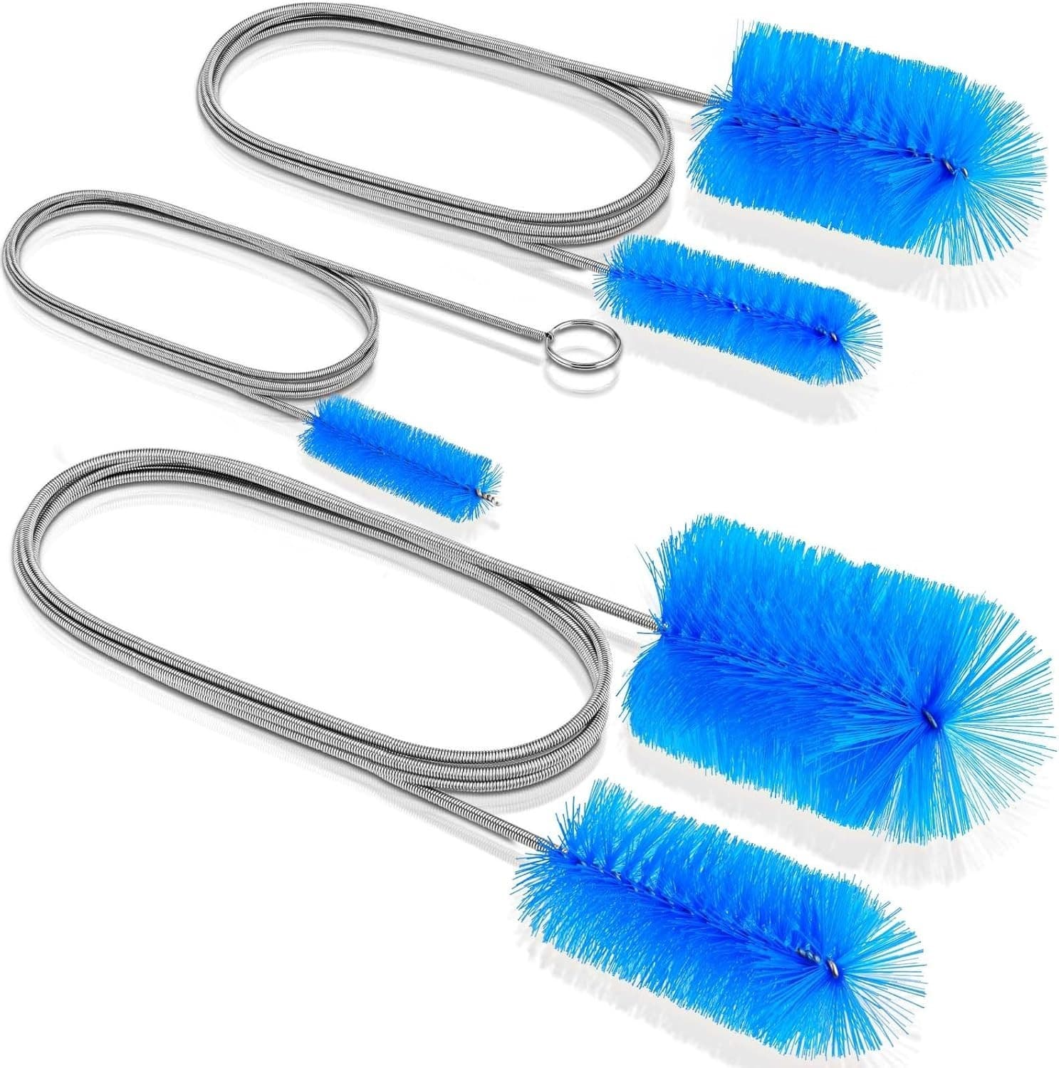 66" Flexible Drain Brush Tool with Large Brush Head and Double Elastic Nylon ... 2