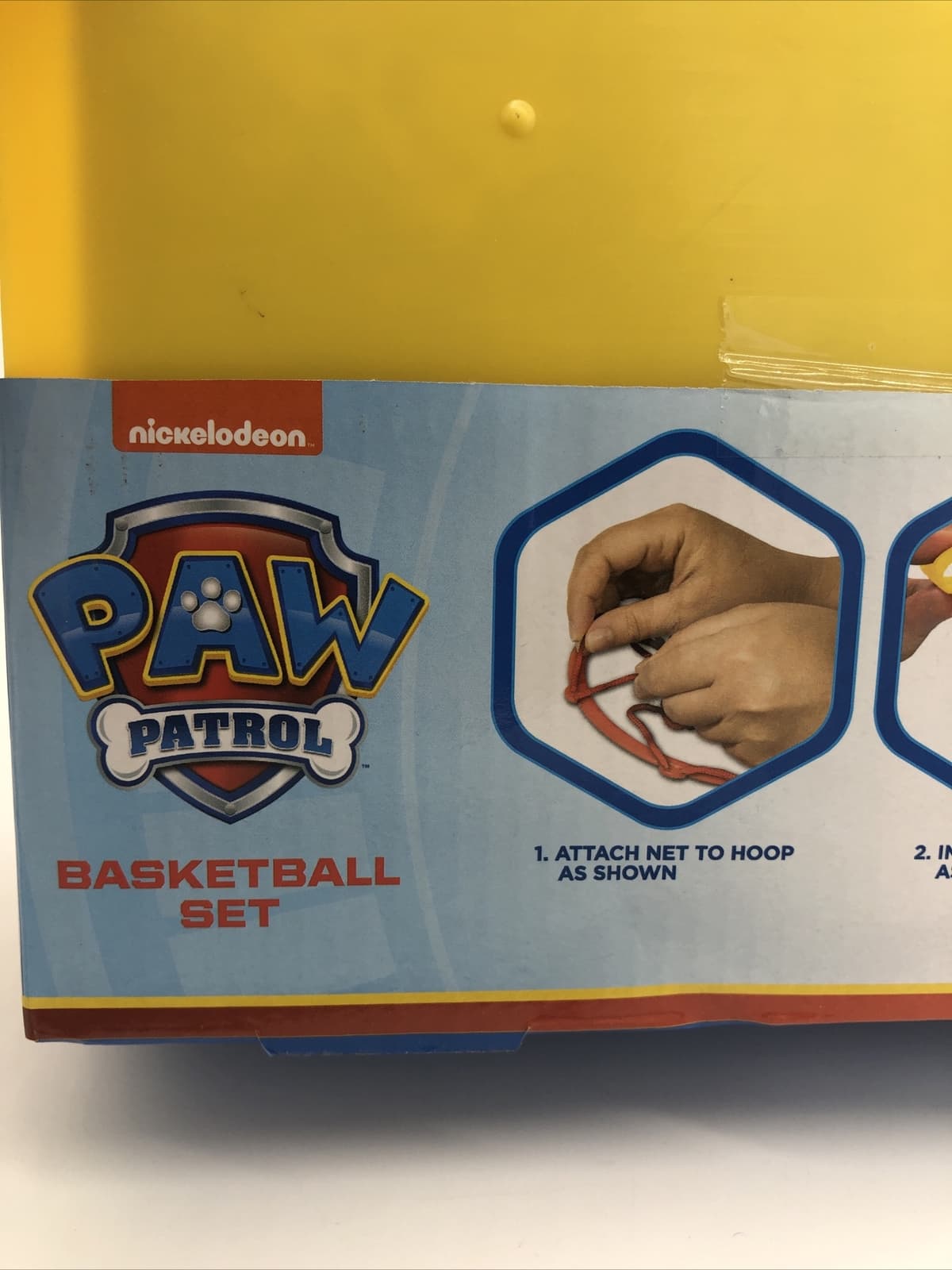 Paw Patrol Basketball Set Nickelodeon Includes Net Ball Hoop & Door Hanger New  3