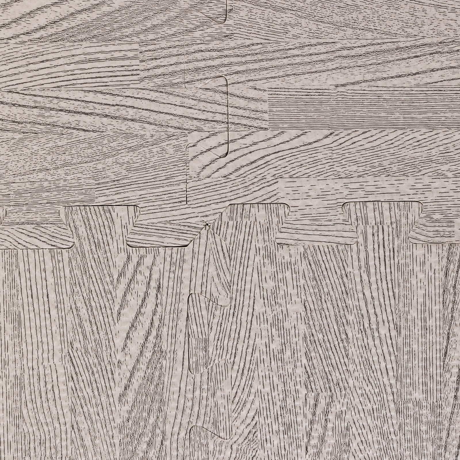 25 Pcs Grey Wood Grain Joint Foam Mat Flooring Tiles Dirt Resistant Easy Clean 5