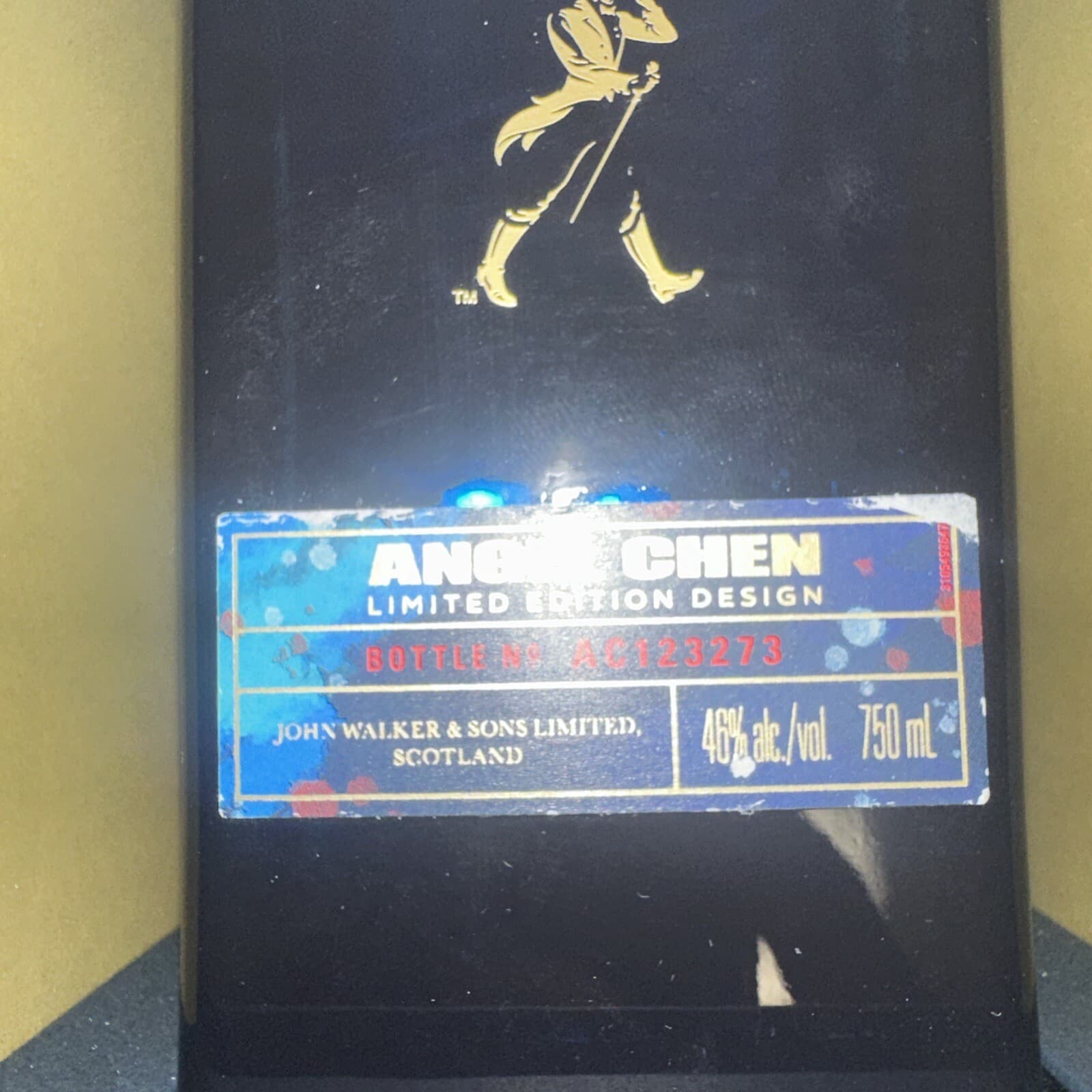 Johnnie Walker Blue Label Angel Chen Limited Edition Design BOX + EMPTY BOTTLE 2