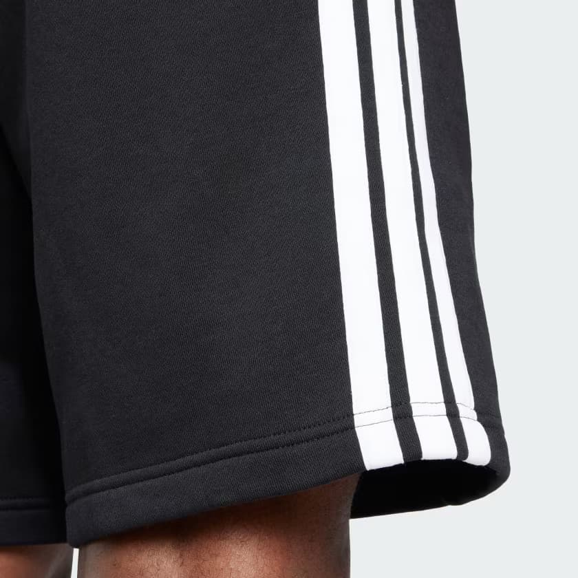 adidas men Essentials 3-Stripes Fleece Shorts 5