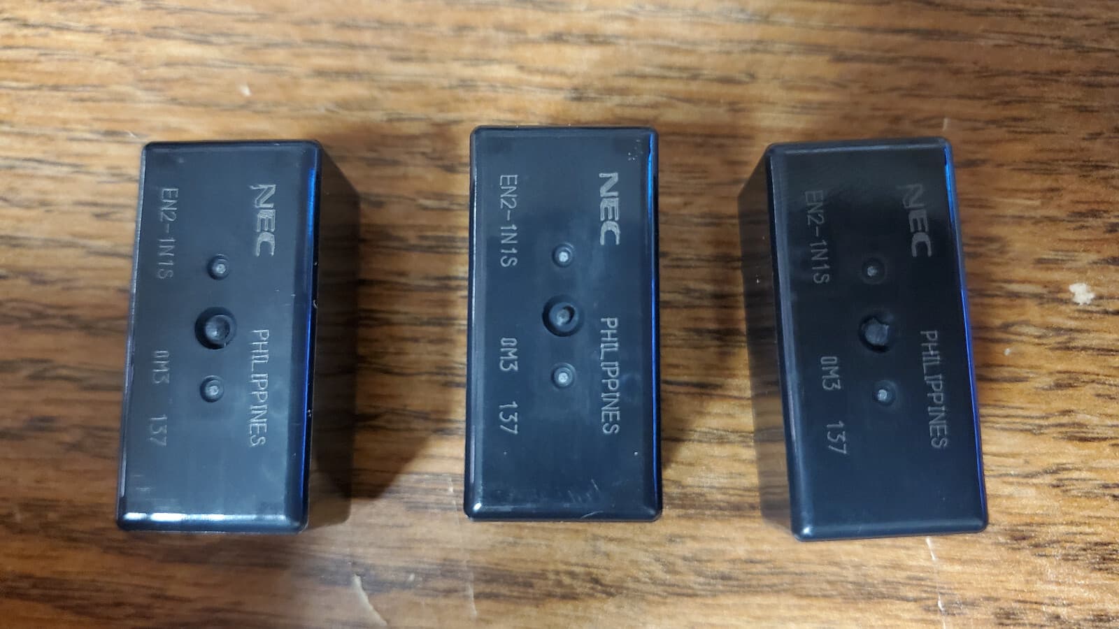 Lot of 3 NEC/Tokin EN2-1N1S Relay