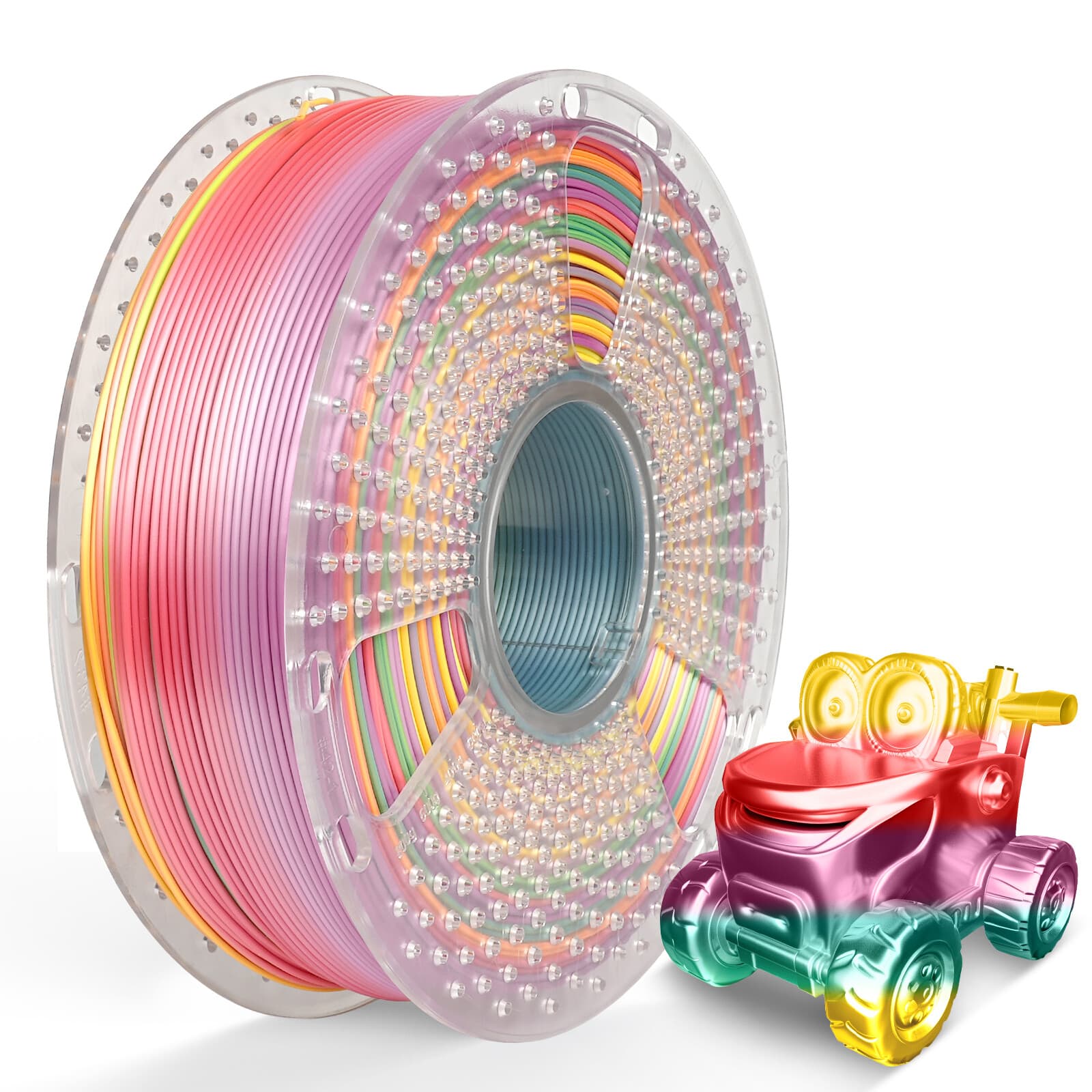 【BUY 10 PAY 6】SUNLU 1.75MM SILK Shiny PLA+ Filament 1KG Spool Dual/Tri/Rainbow 2