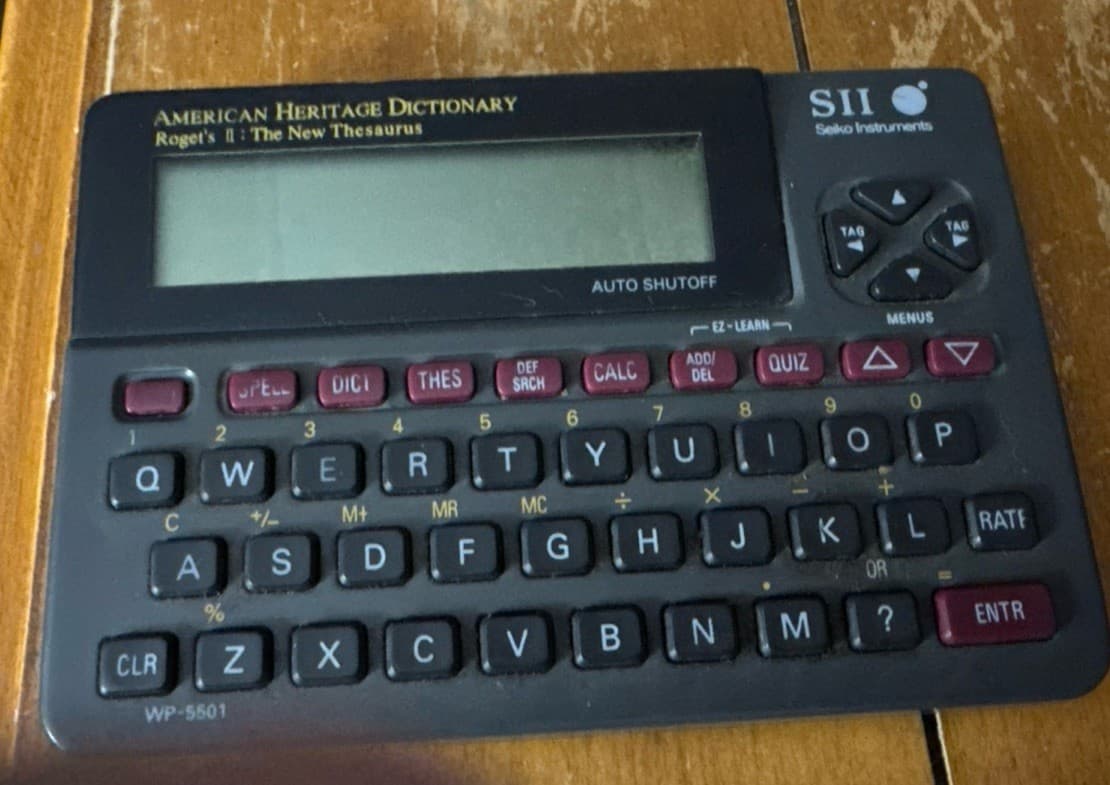 Seiko Instruments Electronic American Heritage Dictionary SII WP-5501 Working 2