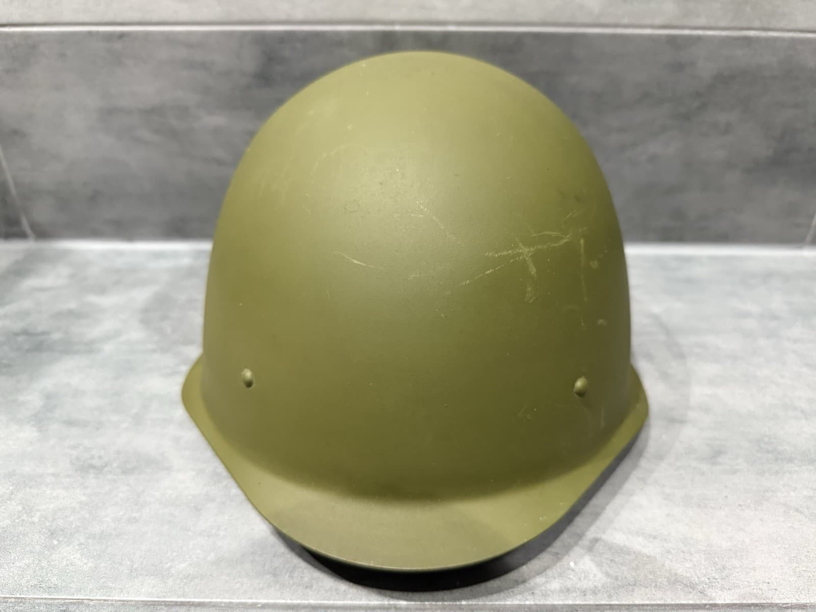 Original Russian Army WW2 SSh-40 Steel Soviet Helmet Liner Chinstrap USSR Size 2 2