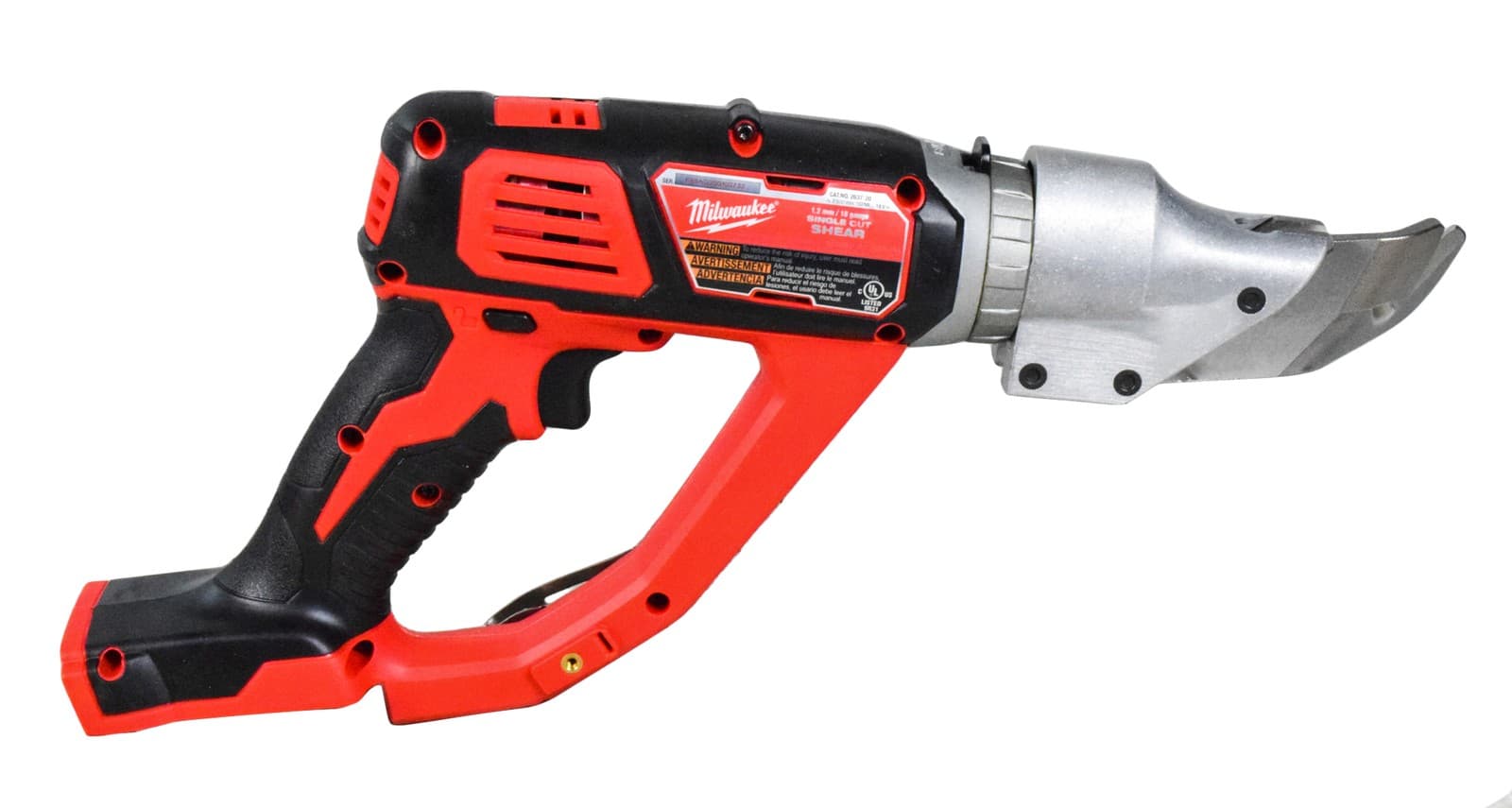Milwaukee 2637-20 18V Cordless 18 Gauge Single Cut Metal Shear (Tool Only) 4