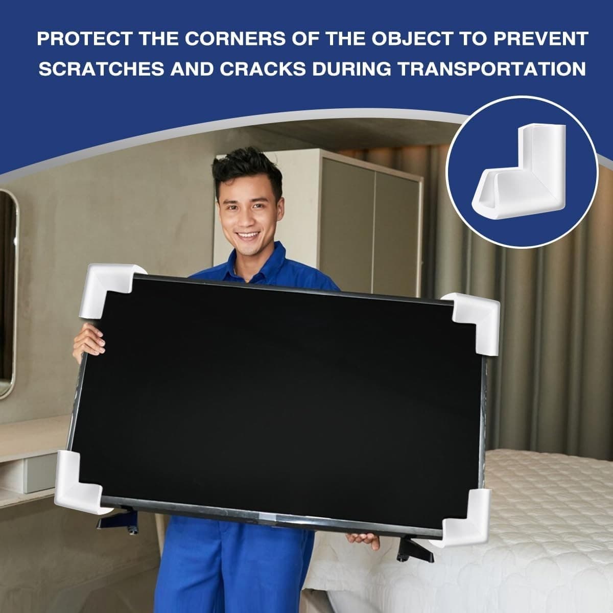 24  Foam Corner Protectors for Safe Shipping & Moving of Fragile Items 6