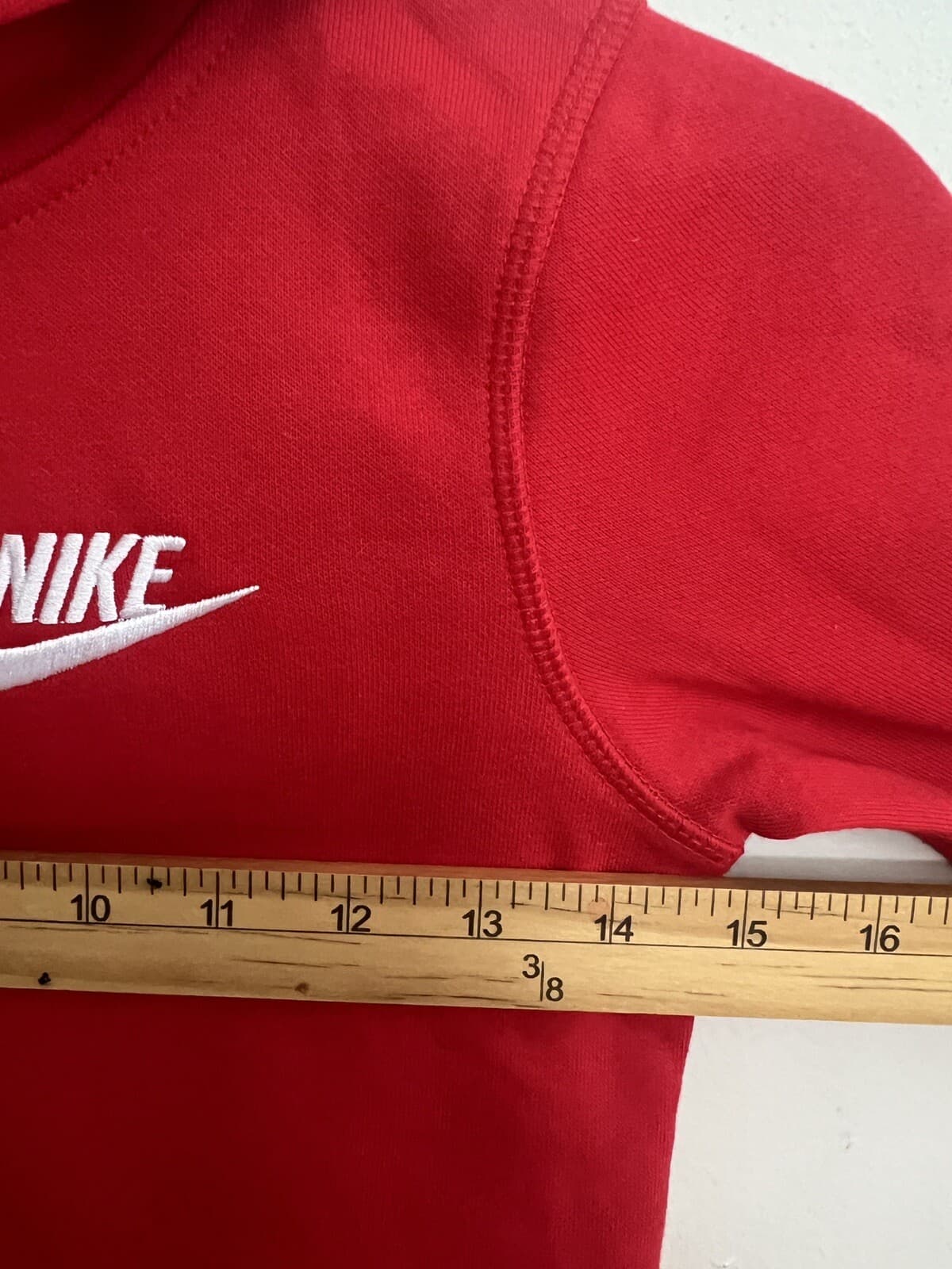 Nike Youth Club Fleece Pullover Hoodie Kids Size 7 University Red 86F322-U10 NWT 5