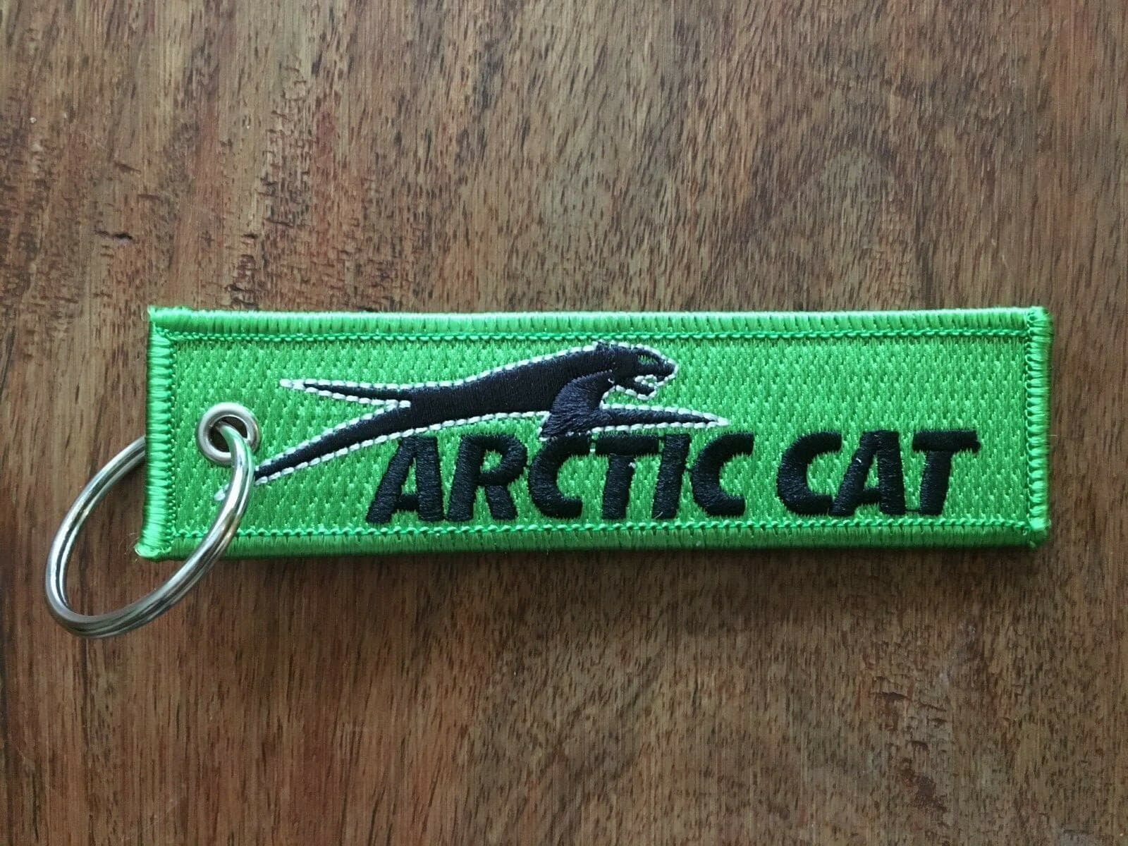 Arctic Cat Key Chain, for Snowmobiles, ATVs, outdoors,  red, orange, green 