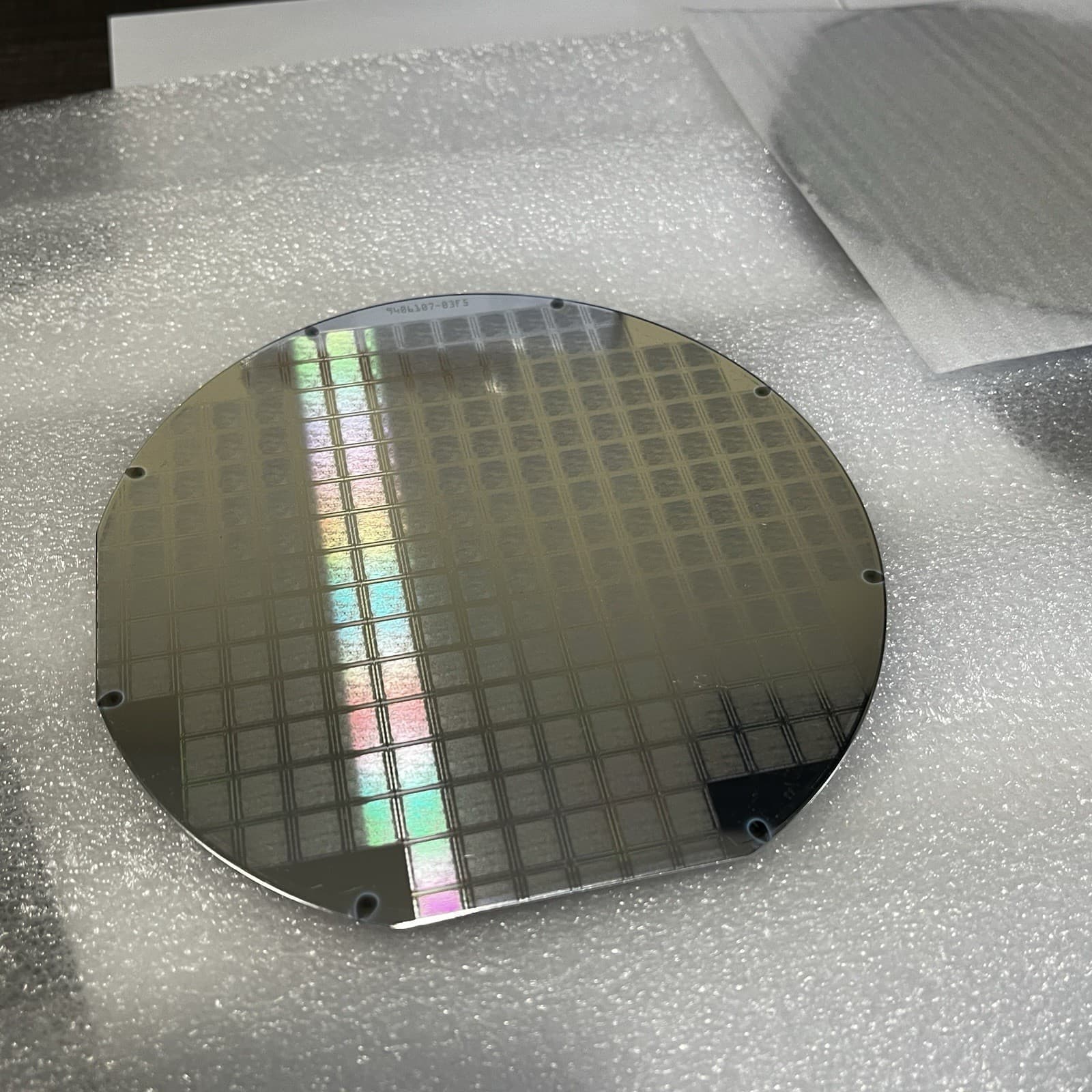 6 Inch Patterned Silicon Wafer - Light Marking, Of Unknown Origin 3