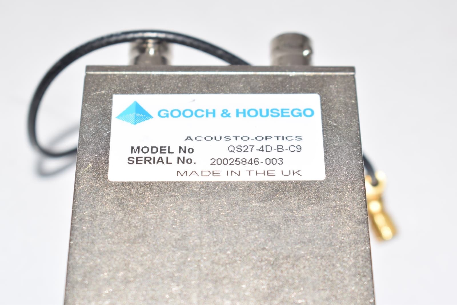 GOOCH & HOUSEGO QS27-4D-B-C9 Acousto-Optics Laser Switch  2