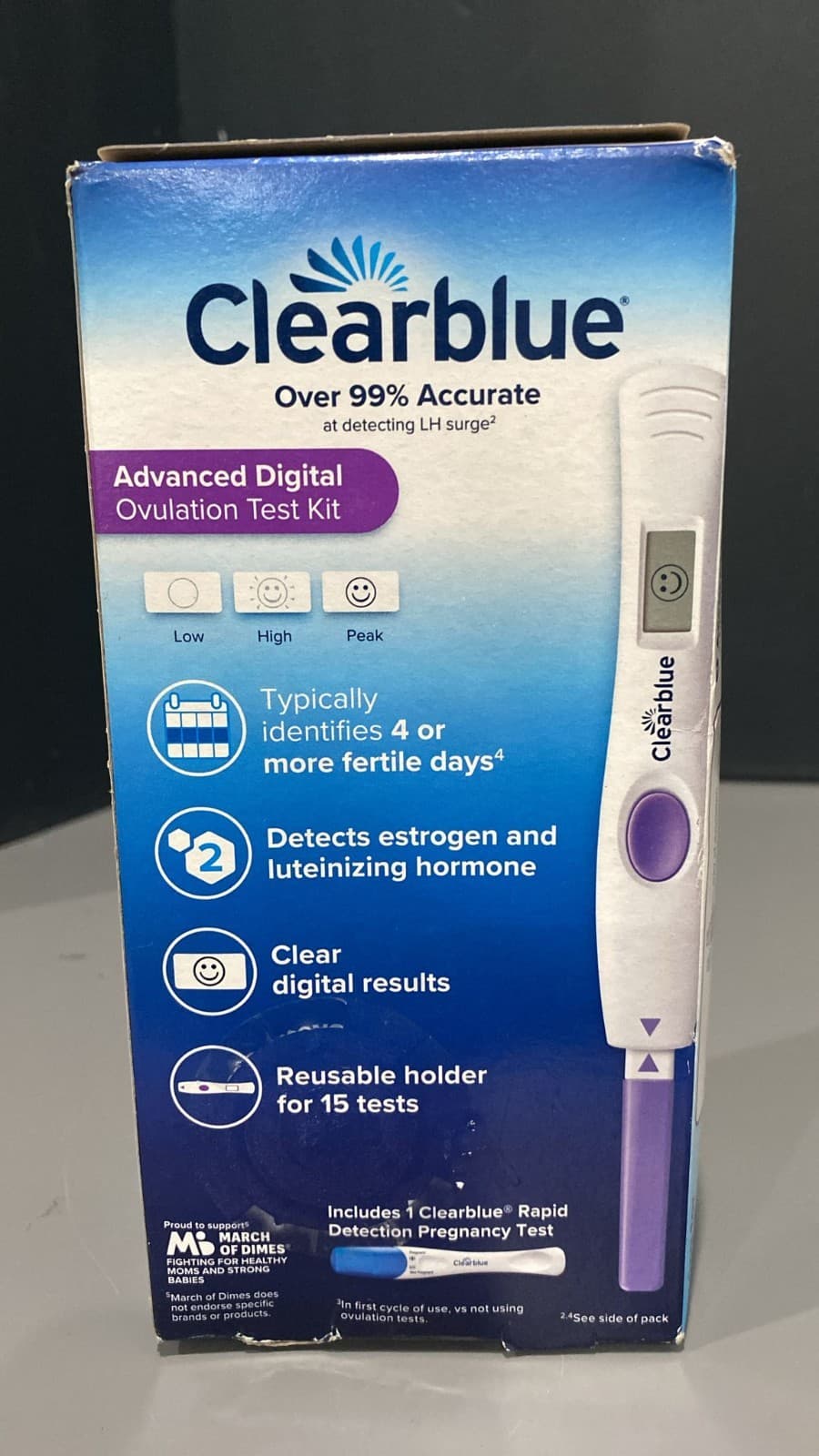 Clearblue Advanced Digital Ovulation Test Kit, 15 EXP 05/2027 (O9) 3