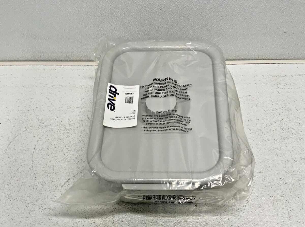 NEW Lot of 2 Drive 11109 Bariatric Medical Plastic Commode Bucket & Cover 67A 4