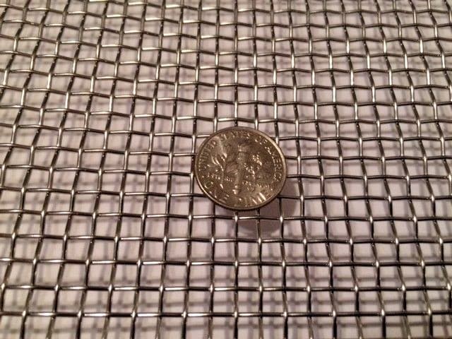 t-304 Stainless Steel Mesh - 304 #6 .035 Stainless Steel Wire Mesh 6" x 12" 2