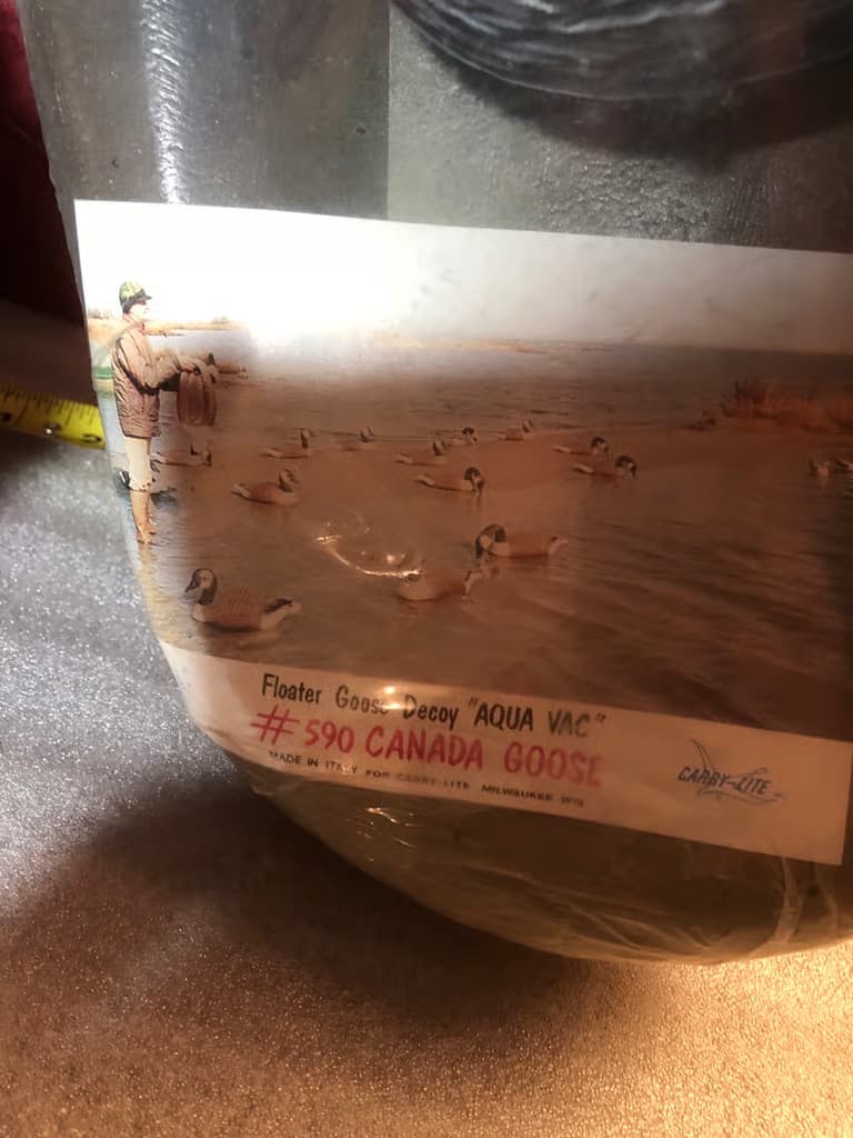 Vintage Decoy Canadian Goose Carry Lite #590 3