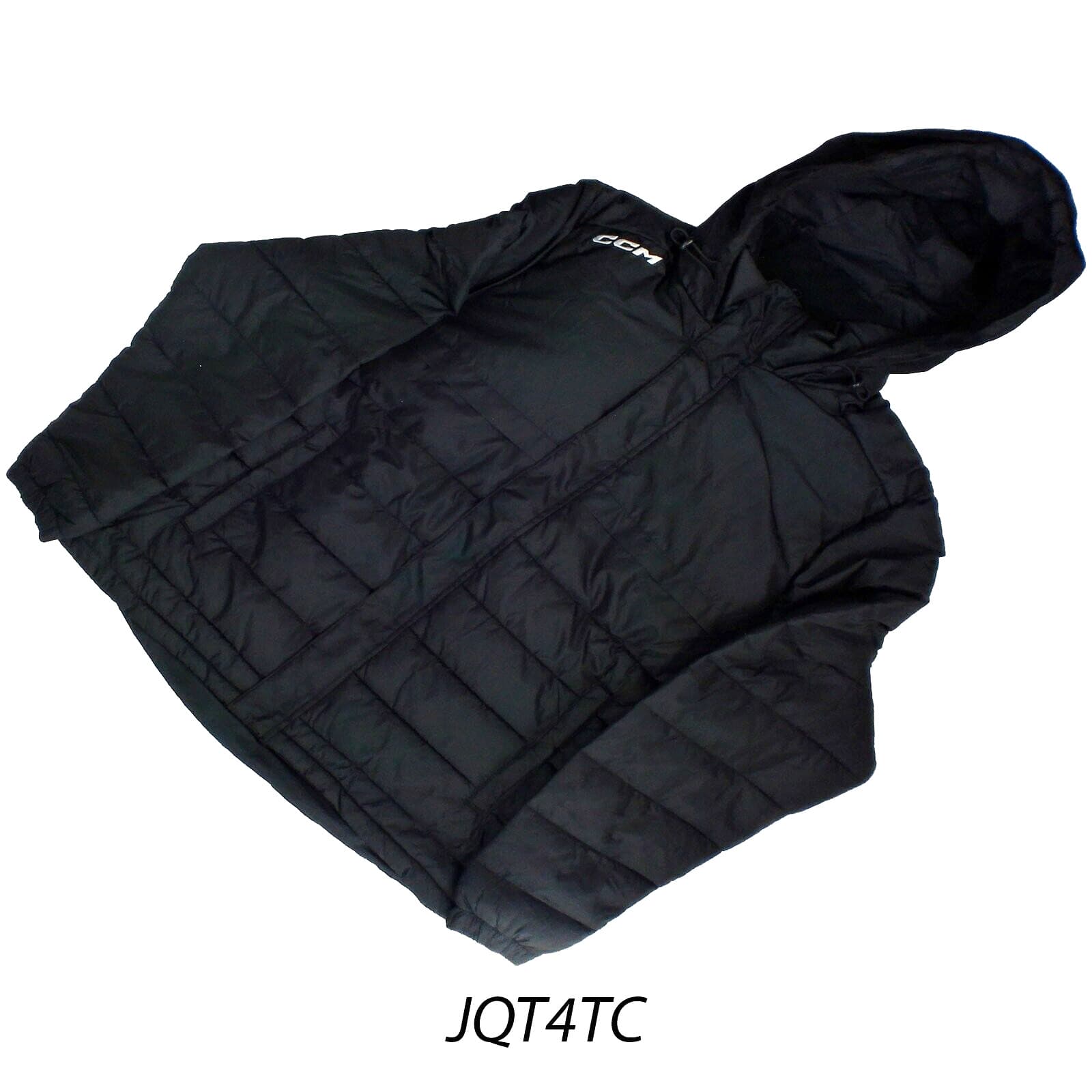 CCM Hockey Senior/Adult Team Quilted Winter Jacket (JQT4TC)-Black 2