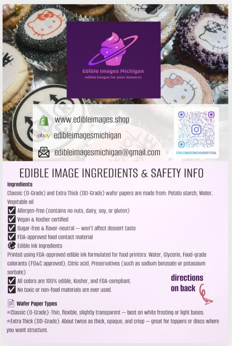 Set of 12 Godzilla Edible Image rounds, Wafer paper, pre cut CHOOSE YOUR SIZE 2