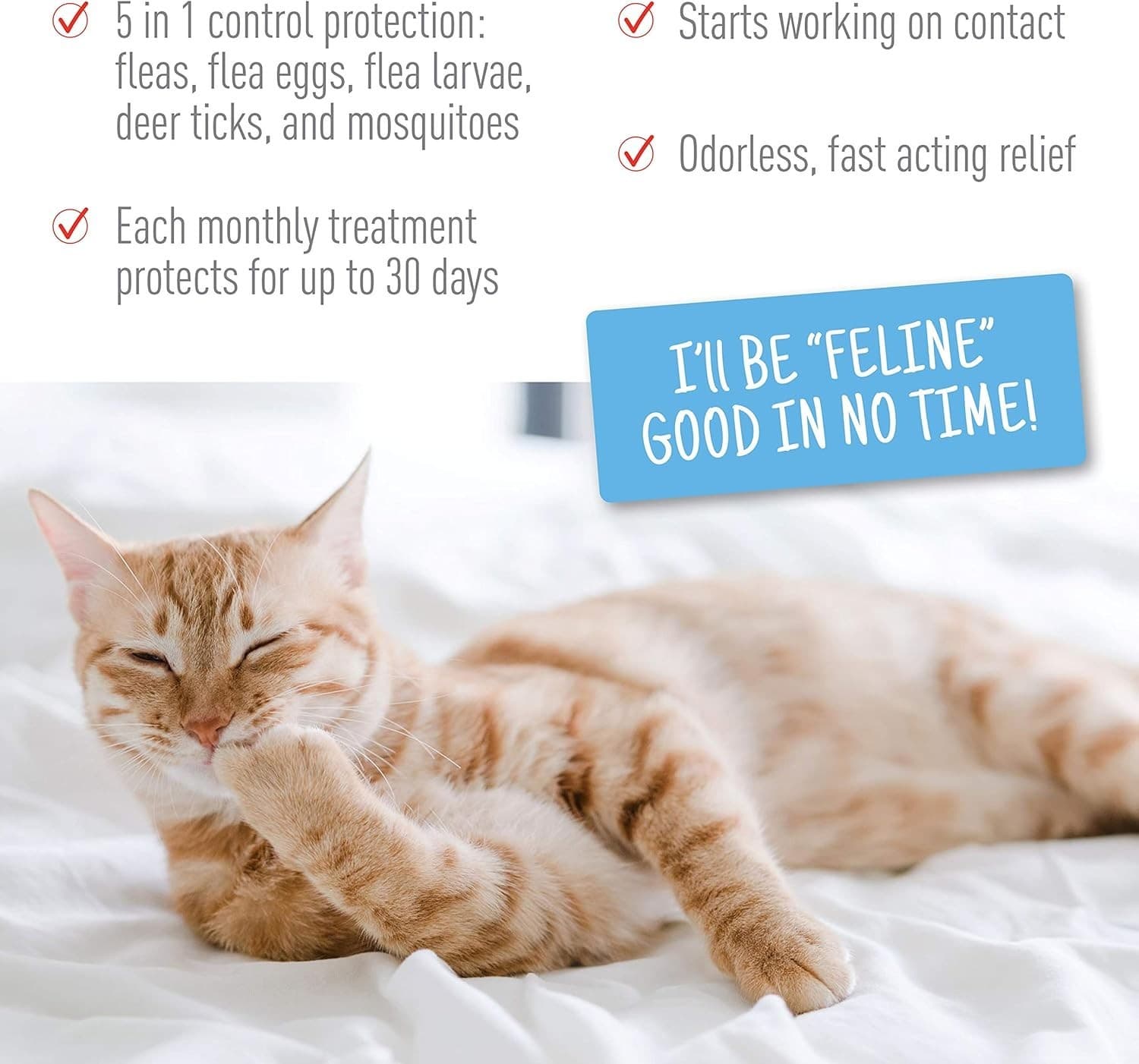 Adams Plus Flea & Tick Spot On for Cats Over 2.5 lbs but Under 5 Pounds 3 Month 5