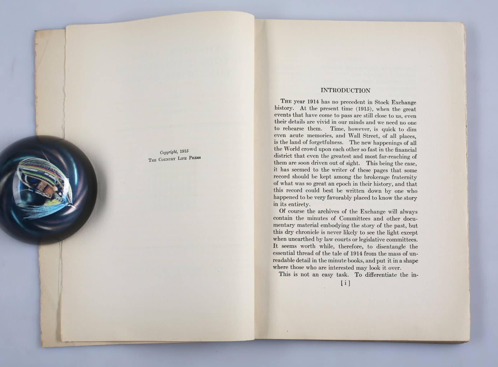 1915 New York Stock Exchange Report on the Crisis of 1914 President H.G.S. Noble 4