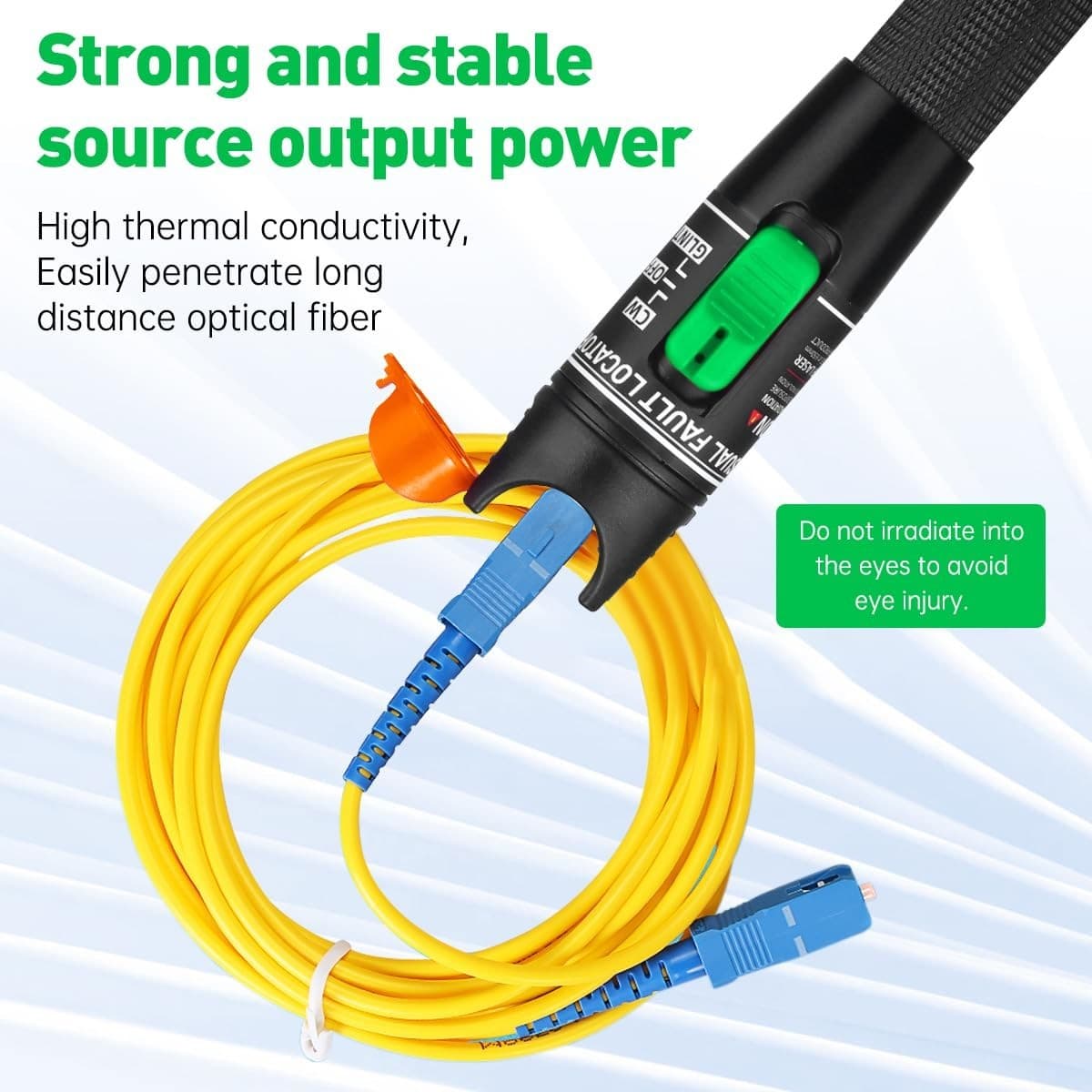 Visual Fault Locator Fiber Optic Tester - VFL Fiber Optic Cable Tester Meter ... 6