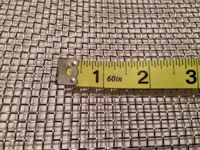 t-304 Stainless Steel Mesh - 304 #6 .035 Stainless Steel Wire Mesh 6" x 12" 3