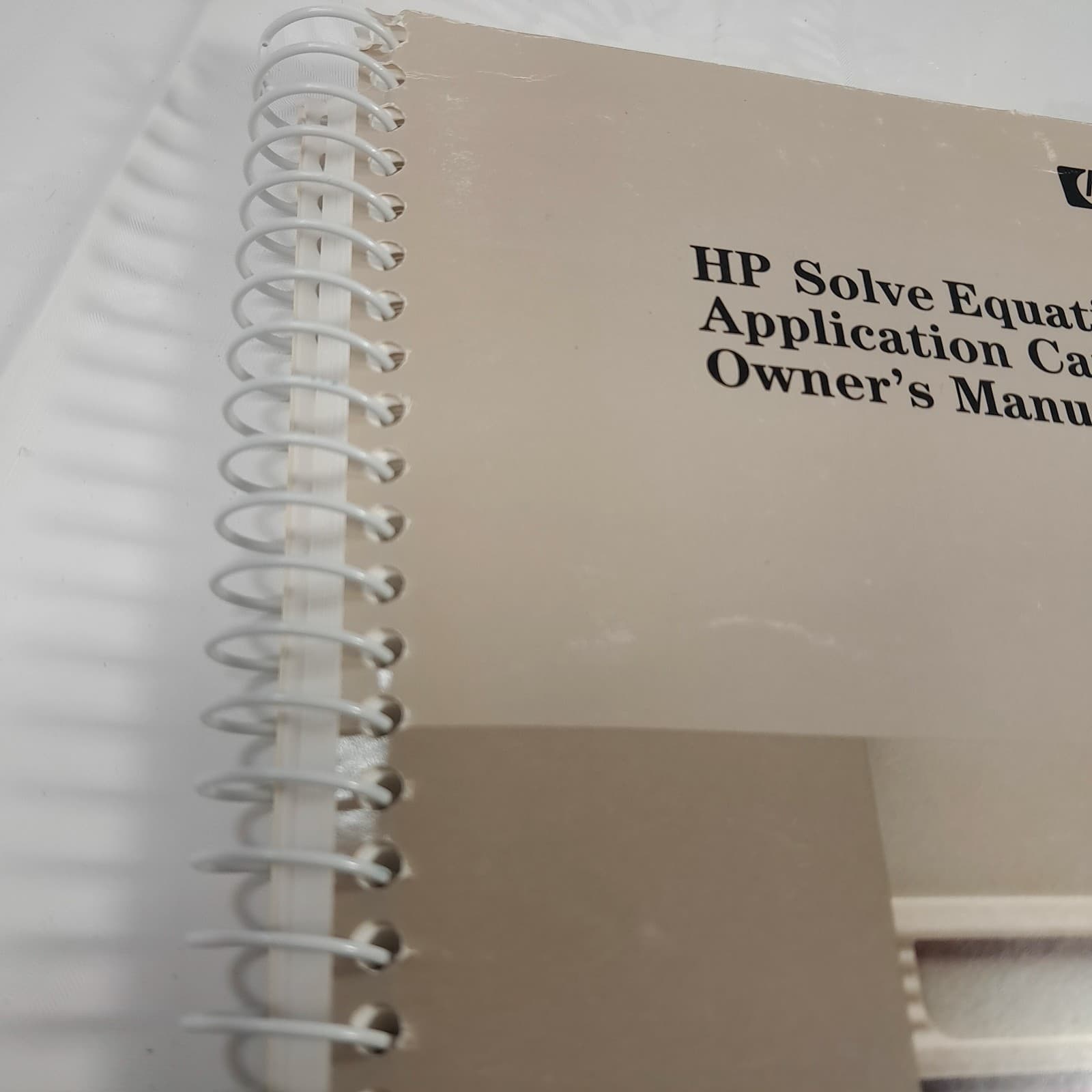 HEWLETT PACKARD HP Solve Equation Library Application Card Owner's Manual 8211A 3