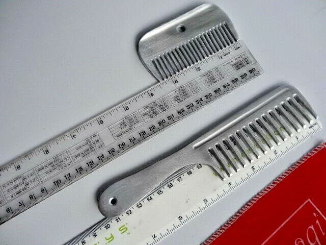 Handmade Finish_2 x FARRIER Horse Grooming Aluminium Metal Tail Mane Comb
